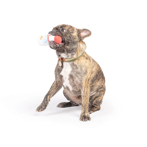 Huxley & Kent Tiny Tuff Santa's Milk Dog Toy